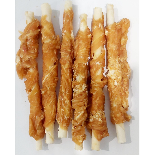 TWISTALICIOUS RAW HIDE & CHICKEN STICKS.