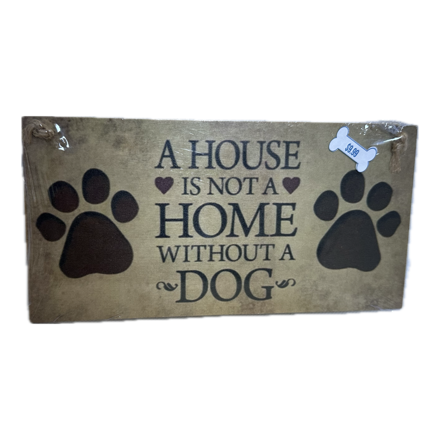 Wooden dog signs