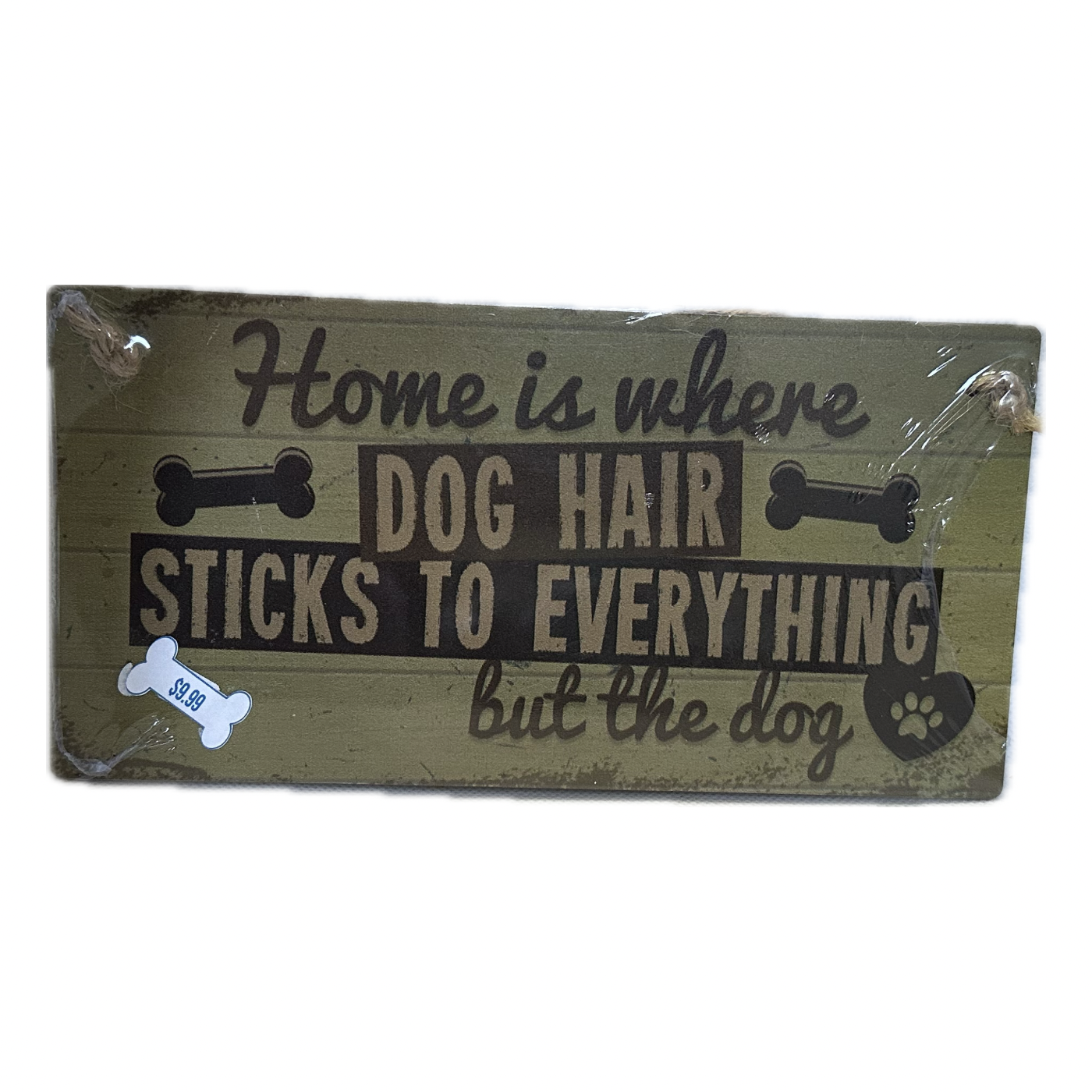 Wooden dog signs