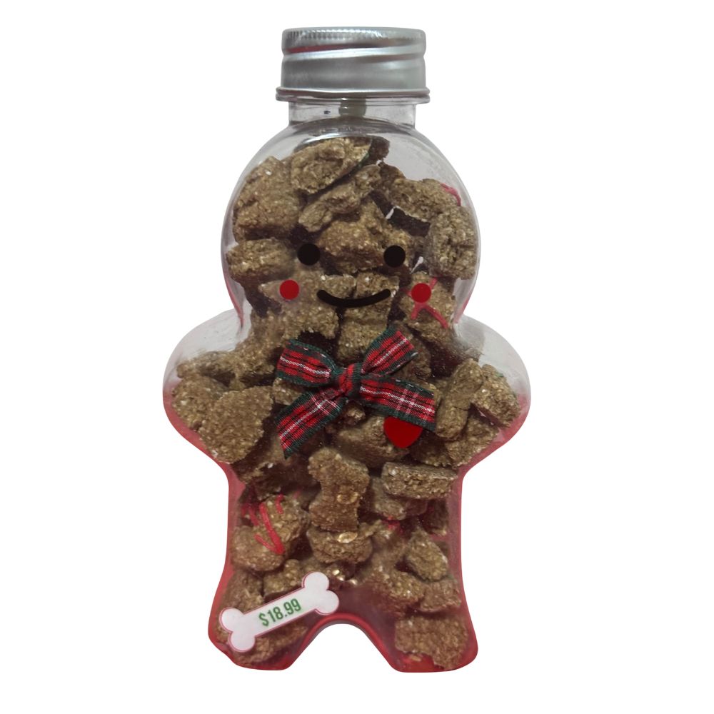 Doggy Christmas Gingerbread Biscuit Jar
