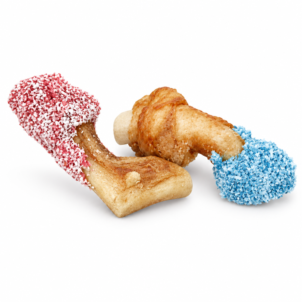 Dog Chew Treats - Pink & Blue