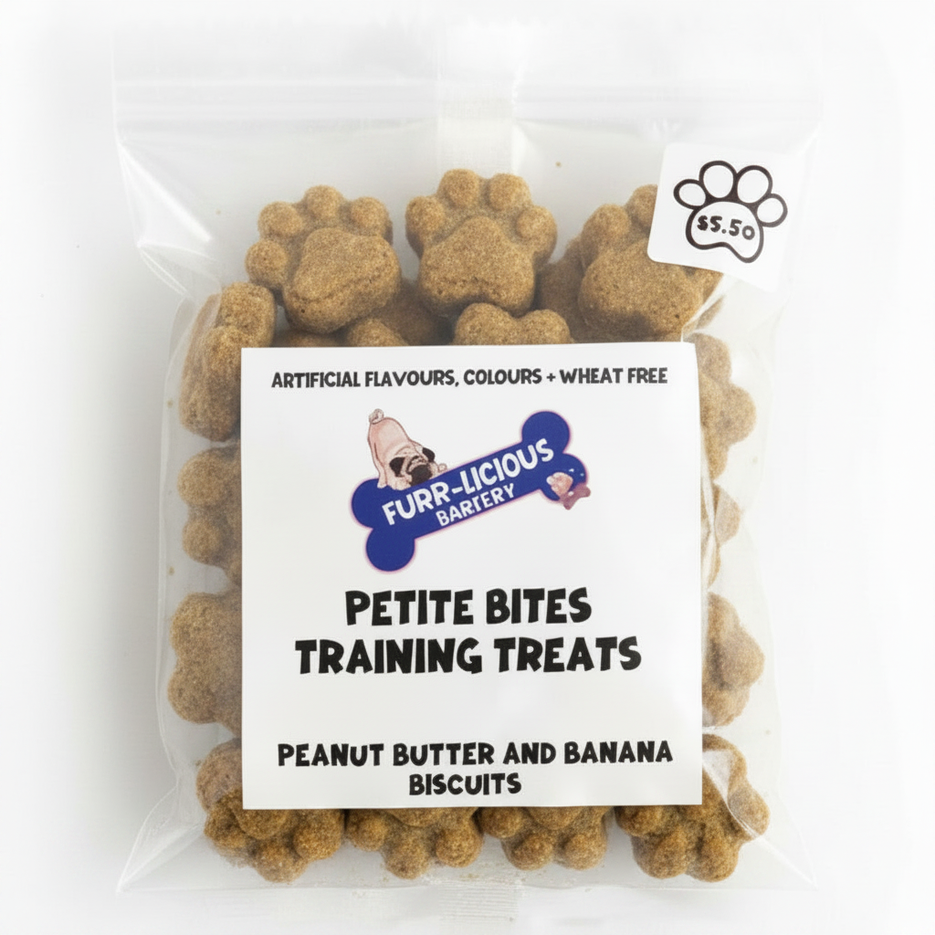 Petite Bites Peanut Butter and Banana – Paw Biscuits Inside